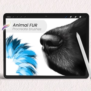 Procreate 用動物の毛ブラシ | リアルな動物の毛と羽のブラシ