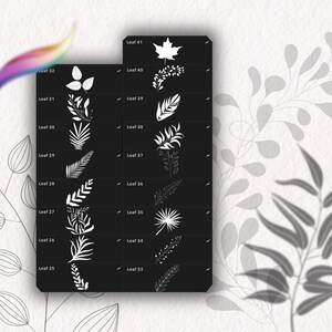 Botanical Procreate BUNDLE 100+ Stamps and Brushes | Foliage and ...