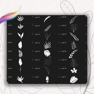 Botanical Procreate BUNDLE 100+ Stamps and Brushes | Foliage and ...