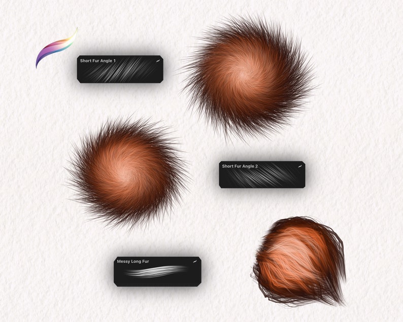 Animal Fur Brushes for Procreate Realistic Animal Hair and Etsy