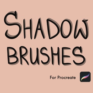 2 Schattenschriftzugbürsten für Procreate | Kalligraphie Linienbürste