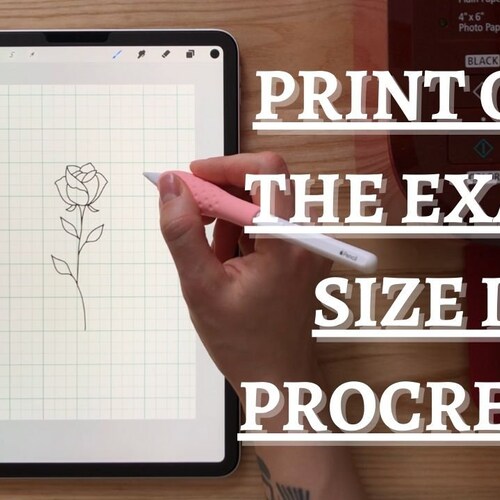 Procreate A4 Cm Grid Template Measure Tool Measuring and Etsy