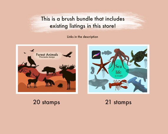 100 Animal Procreate Stamps BUNDLE Digital Wildlife Nature - Etsy Ireland 100 Animal Procreate Stamps BUNDLE Digital Wildlife Nature - Etsy Ireland