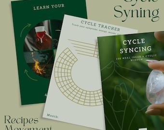 Cycle Syncing Guide Ebook | Menstrual Cycle Planner, Hormone Balance, Holistic Health & Self Care Journal | Digital Download