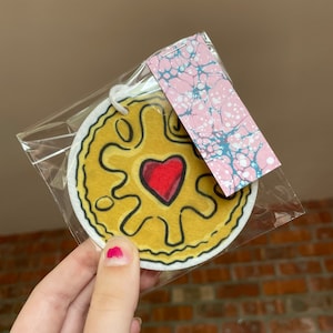 Jammie Dodger biscuit British Car Air Freshener Scented Print Design