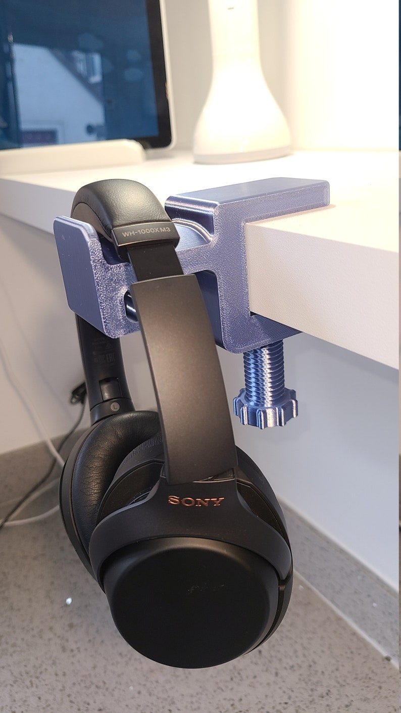 Headphone stand mount holder Clamp Style for Desks or shelves Etsy