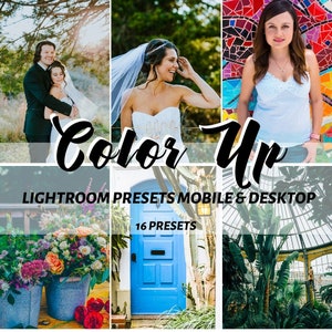 Color Up Lightroom Presets Mobile and Desktop for Selfies / Instagram Presets / Blogger Presets