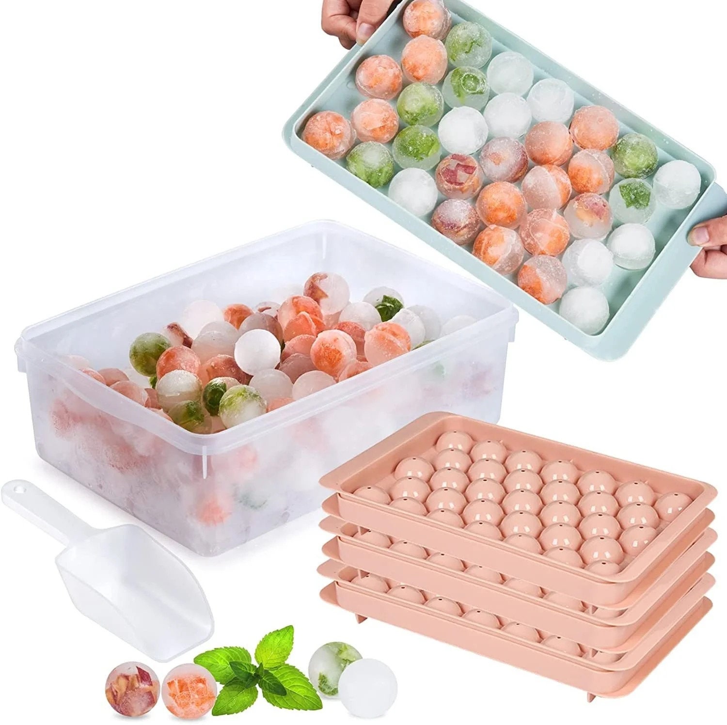 Chef Craft Flexible Thermoplastic 10-Cube Ice Cube Tray - Fun