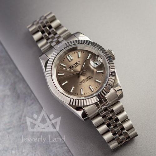 Seiko Mod Datejust NH35A Mens Automatic Oyster Custom Dive - Etsy