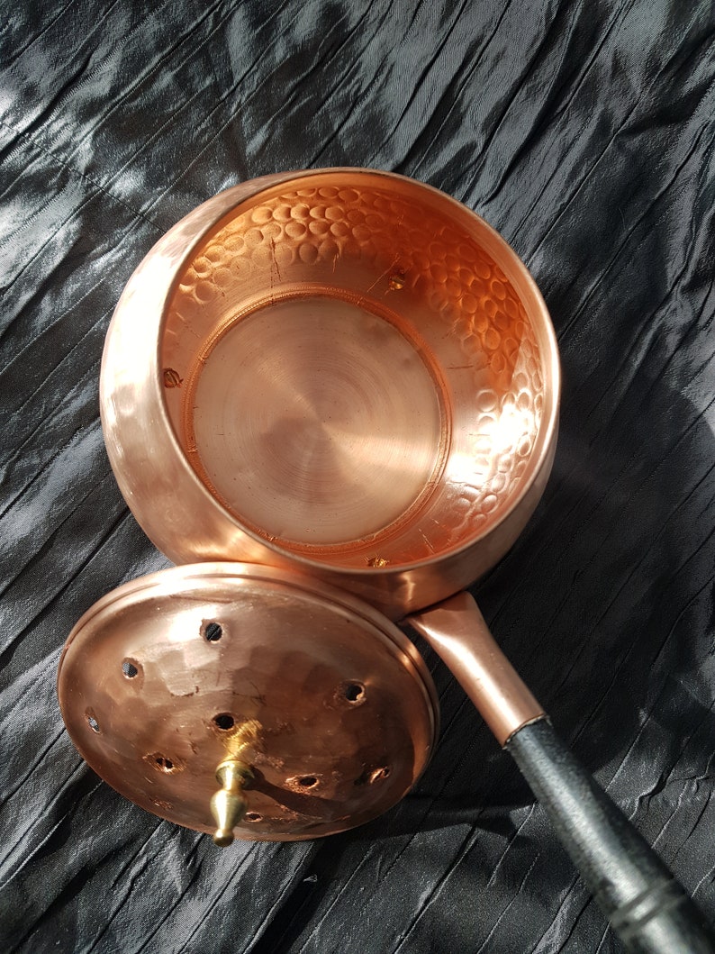 Chubby Copper Incense Burner Coal Burner Home Cleaning Etsy