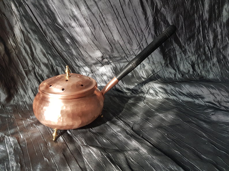 Chubby Copper Incense Burner Coal Burner Home Cleaning Etsy