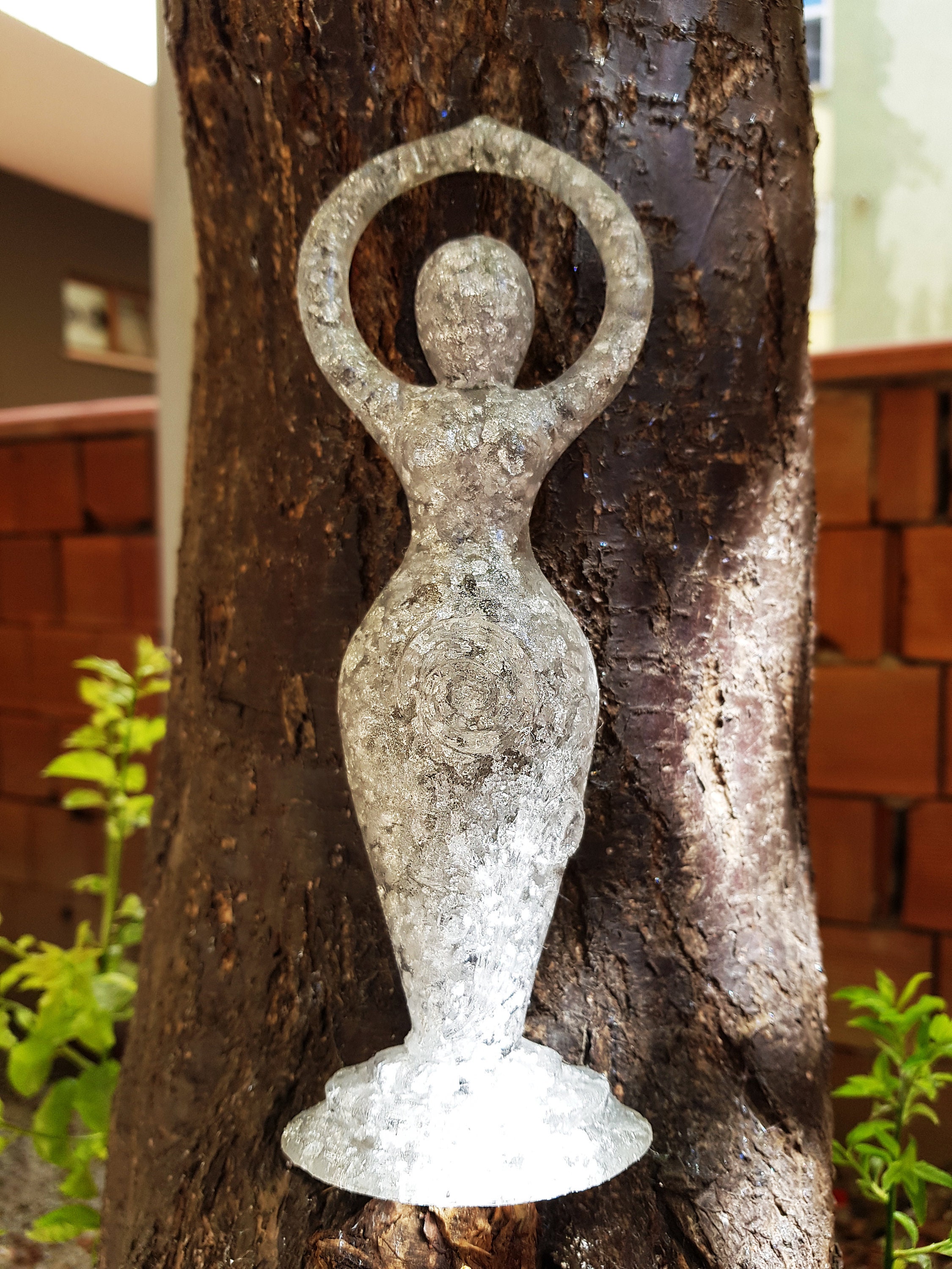 Spiral Goddess Statue Triple Goddess Figurine Hecate Altar Etsy