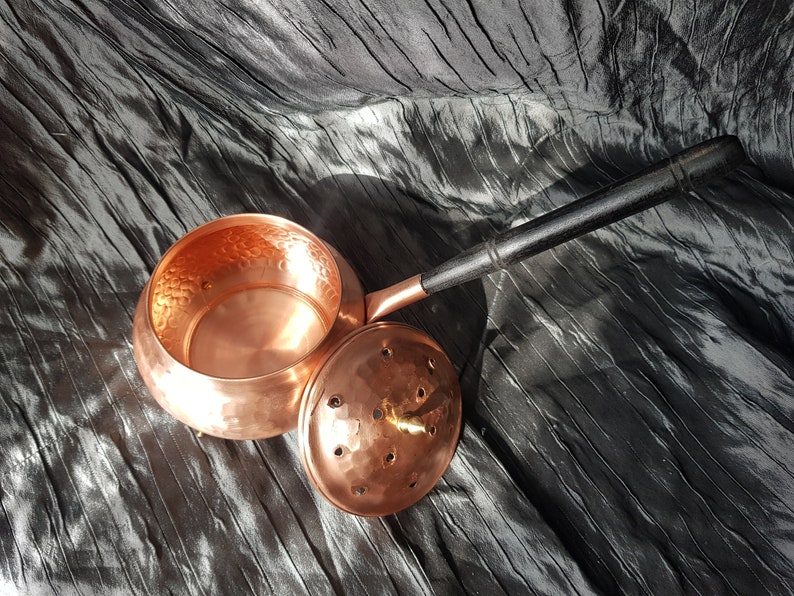 Chubby Copper Incense Burner Coal Burner Home Cleaning Etsy