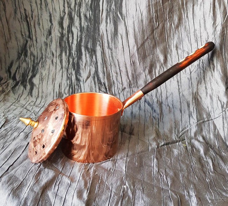 Copper Incense Coal Burner Home Cleaning Ritual Frankincense Etsy