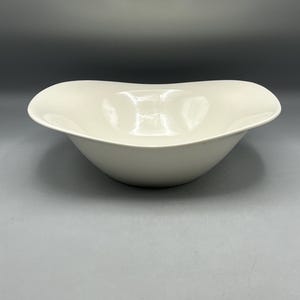 Vintage Irokese Impromptu Brauthochzeit Servierschüssel Weiß 10 ”Midcentury MCM