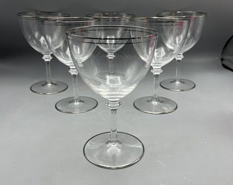 ヴィンテージ エッチング ガラス リキュール カクテル グラス モーガン