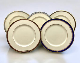 Platos de ensalada vintage Lenox Presidential Collection (lote de 5)
