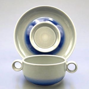 Rosenthal Studio Linie Terra Spirale Blau Soup Cup And Liner