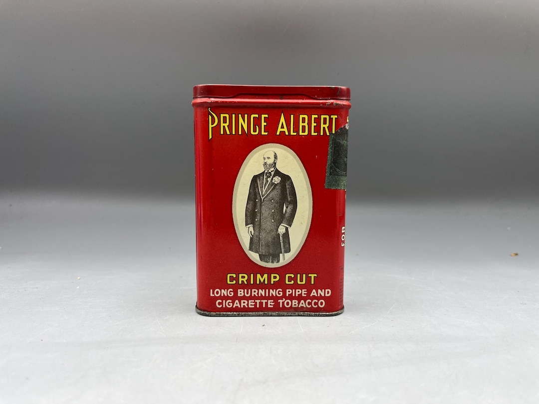 Antique Prince Albert Crimp Cut Tobacco Tin W/ Liner