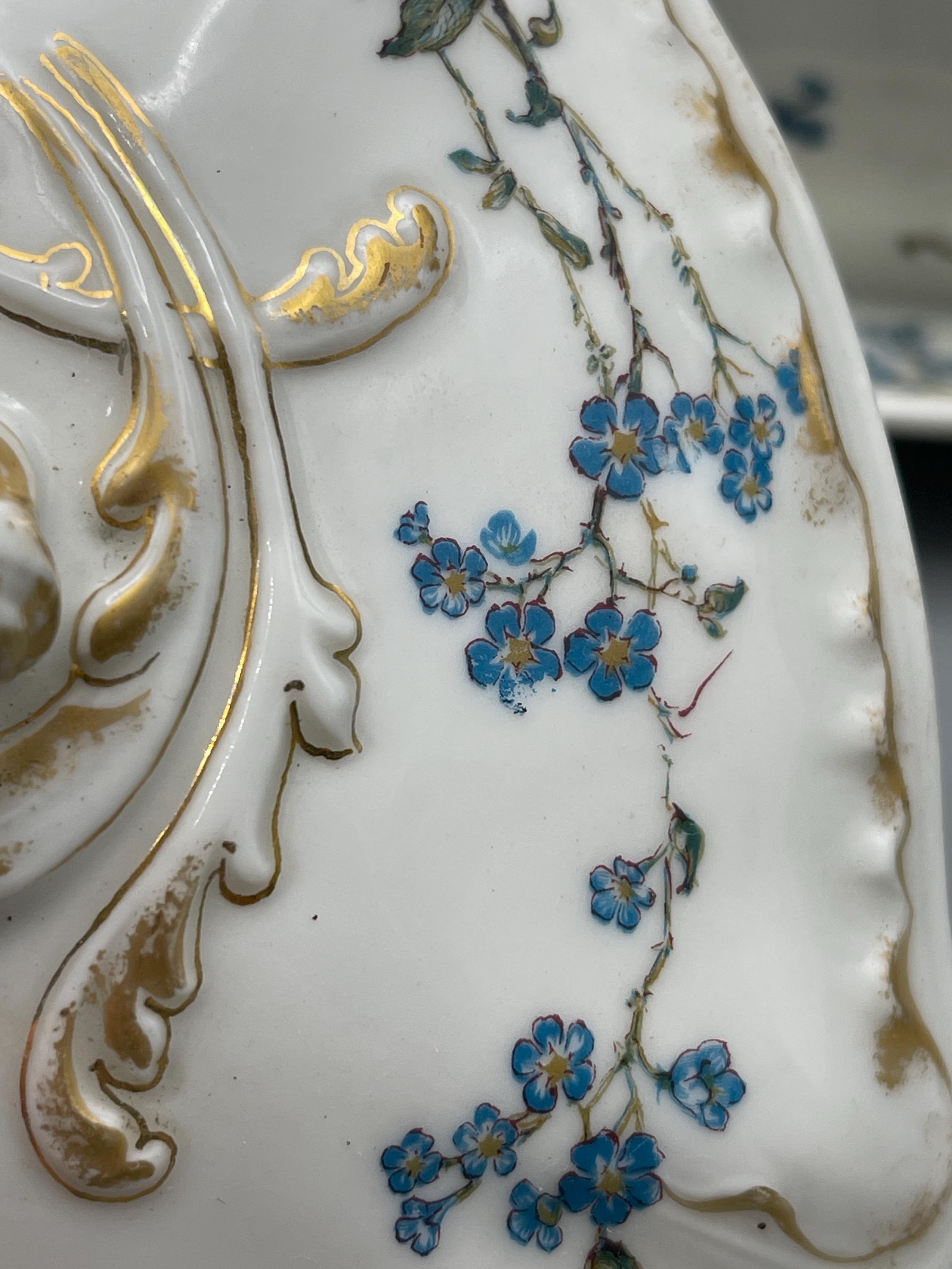  ブルーフラワー カーブ ソース ボート&スタンド Enamel Percolator Coffee Pot 8 Cup - Blue - Stansport