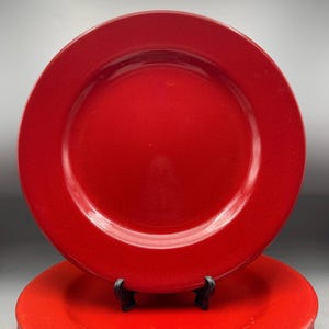 Waechtersbach Fun Factory Cherry Red Dinner Plates Germany Set of 5