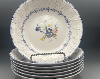 Nikko Blue Peony Soup/Cereal Bowl Set Of 4