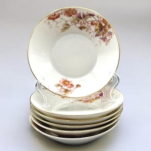 Elite Limoges Porcelain Schleiger 77 Berry Bowls Set Of 6