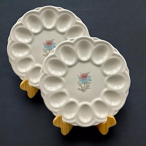 Vintage Steubenville MCM Pottery Fairlane assiettes à oeufs, lot de 2 excellents