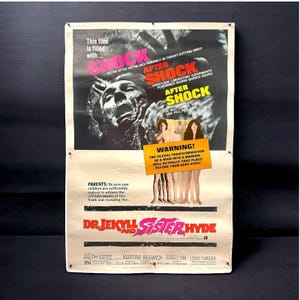Dr. Jekyll And Sister Hyde 40 X 60 Inch Movie Theater Lobby Poster