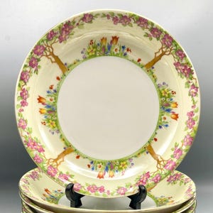 Union Porcelain Works Hand Painted Coupe Bowls Set Of 5