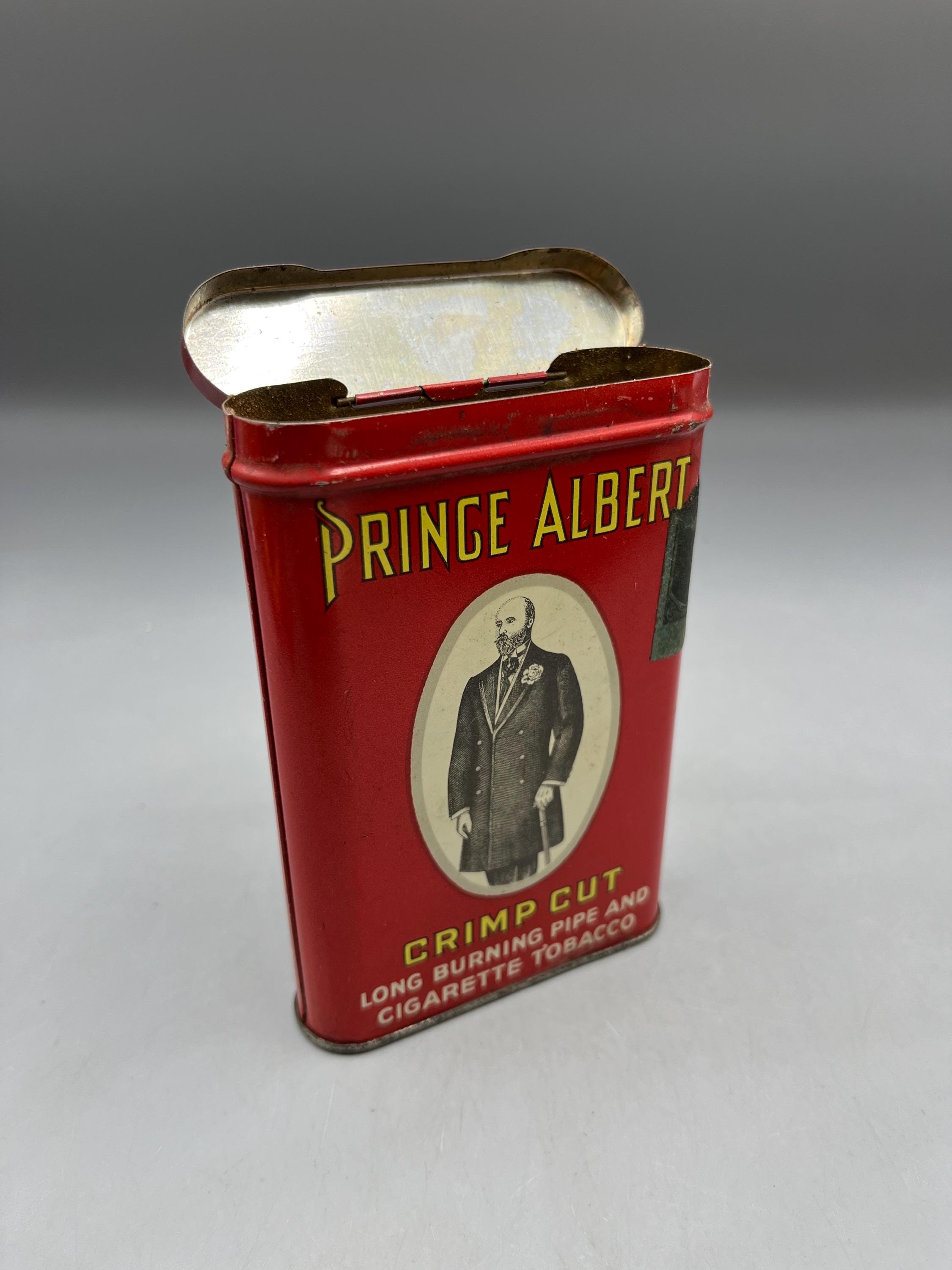 Antique Prince Albert Crimp Cut Tobacco Tin W/ Liner