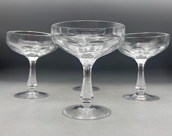 ヴィンテージ エッチング ガラス リキュール カクテル グラス モーガン