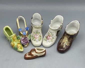 Vintage Miniatur Schuhe Made In Japan Lot von 6