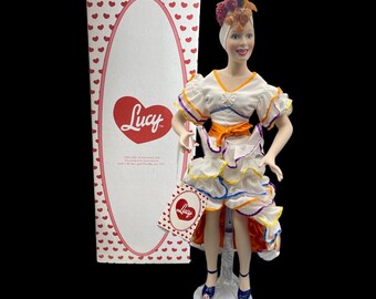 Poupée en porcelaine I Love Lucy, collection Hamilton, boîte d'origine neuve de 18 po.
