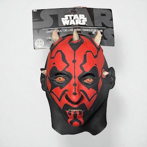 Star Wars Darth Maul Mask Latex Rubies Lucasfilm Halloween Costume Cosplay