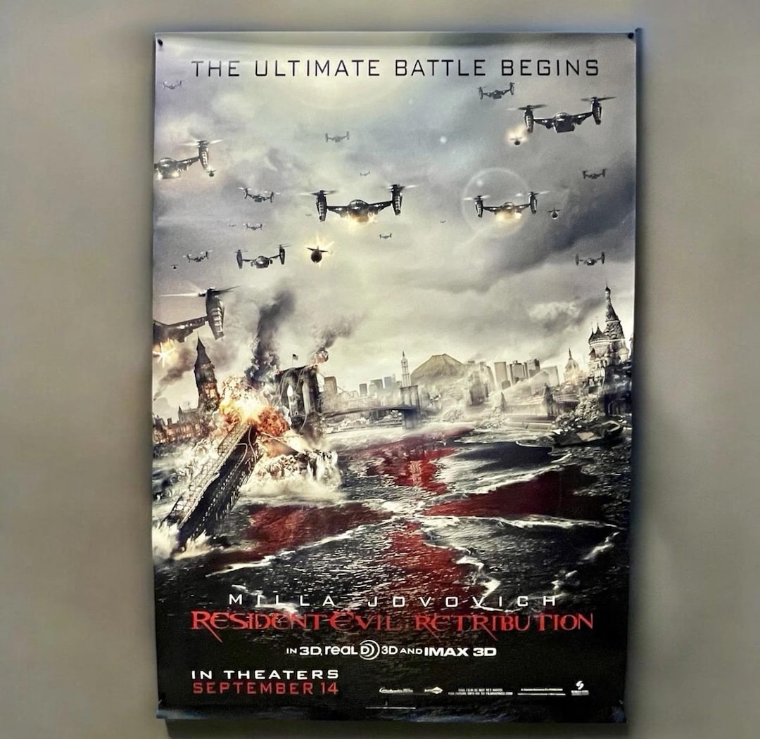 【大迫力サイズ】バイオハザード US版両面印刷2016年公開初版映画ポスター 大迫力サイズ】バイオハザード US版両面印刷2016年公開初版映画