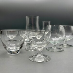 Vintage MCM Glasses Scandinavian Design Set Of 10