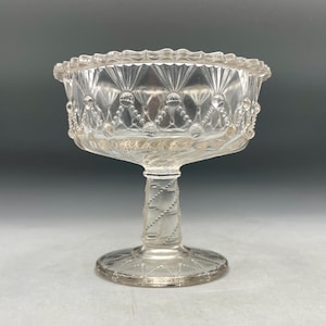 Cortinas de cordón EAPG Greentown Glass Jelly Compote No. 350