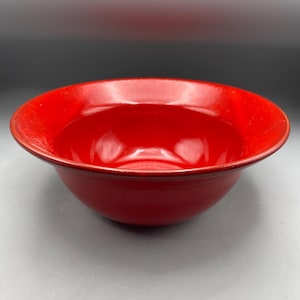 Vintage Waechtersbach Red 10 Inch Vegetable Bowl
