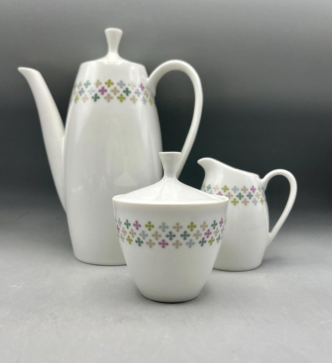 Midcentury German Porcelain Small Coffee Set 5 Pc. Sugar Creamer - Etsy