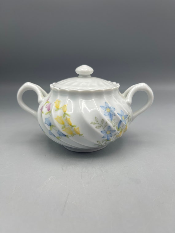 ヴィンテージ ハビランド リモージュ ミニ シュガーボウルと蓋 マルチ