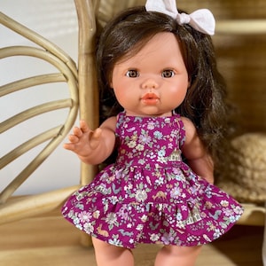 Minikane Doll Dress, Dress for Doll, Paola Reina Gordis, Mini Colettos, Minikane 34cm Doll Clothes, Miniland 38cm Doll, Doll Outfit
