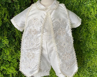 Boys Baptism and Christening Suspender, Baptism Boys Outfits, Baby Boy Christening