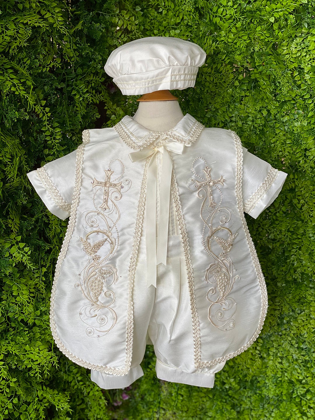 Boys Baptism and Christening Suspender, Baptism Boys Outfits, Baby Boy