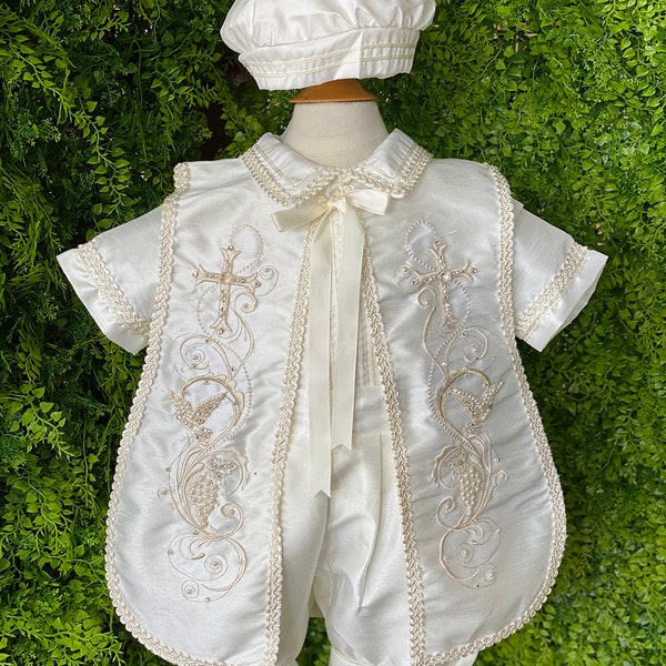 Boys Baptism and Christening Suspender, Baptism Boys Outfits, Baby Boy Christening