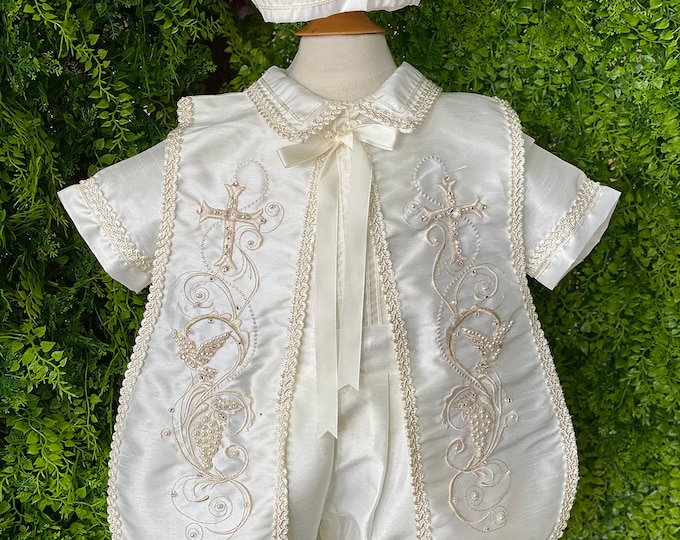 Boys Baptism and Christening Suspender, Baptism Boys Outfits, Baby Boy