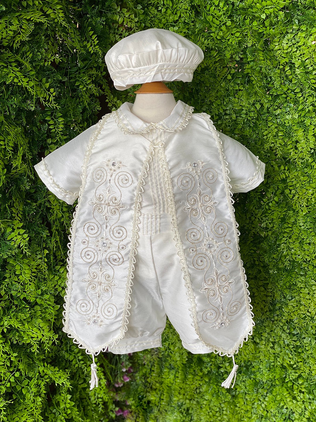 Boys Baptism and Christening Suspender, Baptism Boys Outfits, Baby Boy