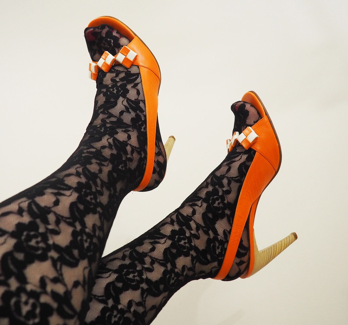 tan bottega heels