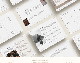 Olivia Brand Brand Template: Canva Markenpräsentation (Digitaler Download)