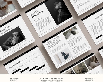 Classic Project Proposal Template: Client Welcome Kit (Canva Template)